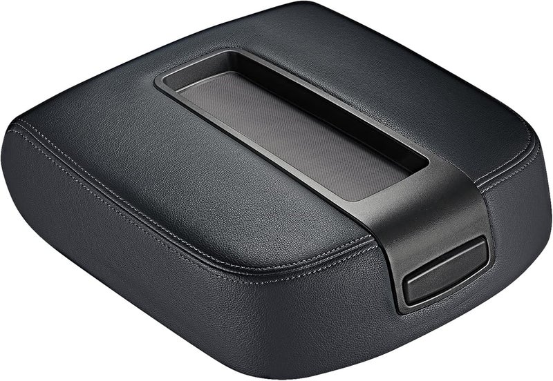 SPEEDWOW Center Console Lid Armrest Cover for Chevy Avalanche Silverado Tahoe GMC Yukon XL Sierra 2007 2008 2009 2010 2011 2012 2013 (Black)… - Image 1